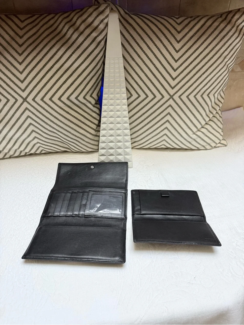 Coach Y2K Black Signature Fold-Over Continental Wallet